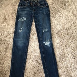 Ripped american eagle womens jeans